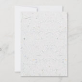 Wildflower Boho Garden Wedding Invitation Kaart (Achterkant)