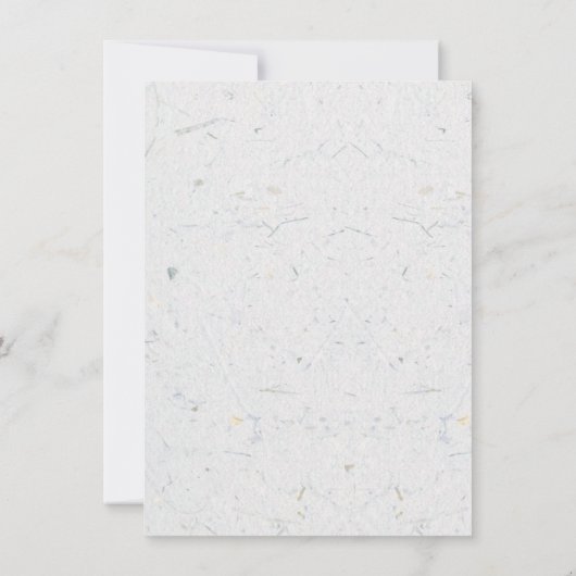 Wildflower Boho Garden Wedding Invitation Kaart (Achterkant)