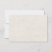 Wildflower Boho Garden Wedding RSVP  Kaartje (Achterkant)