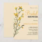 Wildflower Boho geel Vrijgezellenfeest Kaart (Voorkant / Achterkant)