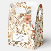 Wildflower Boho Ivory Floral Baby shower Bedankdoosjes (Geopend)