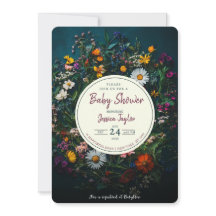 Wildflower Boho Krans Cirkel Baby shower