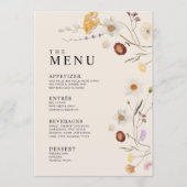 Wildflower Boho Menu (Voorkant)