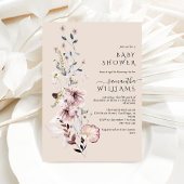 Wildflower boho minimalistisch modern Girl Baby sh Kaart