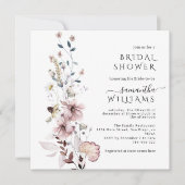 Wildflower boho minimalistisch modern Vrijgezellen Kaart (Voorkant)