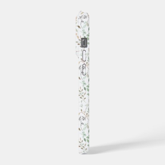 Wildflower Boho Name iPhone Hoesje (Linkerkant)