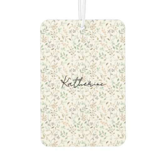 Wildflower Boho Name Luchtverfrisser (Achterkant)