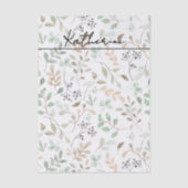 Wildflower Boho Name Tissuepapier (Voorkant)