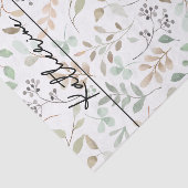 Wildflower Boho Name Tissuepapier (Detail)