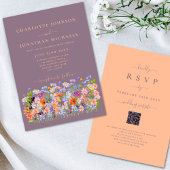 Wildflower Boho Peach Kaart