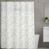 Wildflower Boho Personalized Douchegordijn