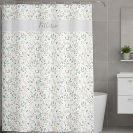  Wildflower  Boho Personalized Douchegordijn