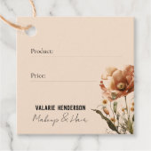 Wildflower Boho Price Label Hartelijk dank (Voorkant)
