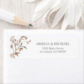 Wildflower Boho retour adreslabel Etiket (Insitu)