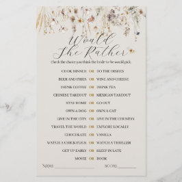 Wildflower Boho Rustiek Elegant Vrijgezellenfeest 