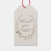 Wildflower Boho rustiek Elegant Vrijgezellenfeest Cadeaulabel (Voorkant)