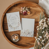 Wildflower Boho rustiek Elegant Vrijgezellenfeest Kaart