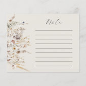 Wildflower Boho rustiek Vrijgezellenfeest Recept (Achterkant)