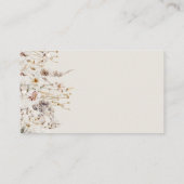 Wildflower Boho rustiek Vrijgezellenfeest Recept Informatiekaartje (Achterkant)