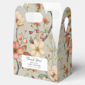 Wildflower Boho Sage Green Floral Baby shower Bedankdoosjes (Geopend)