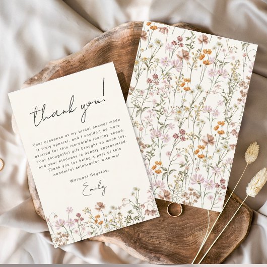 Wildflower Boho Vrijgezellenfeest bedankje