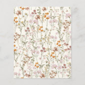 Wildflower Boho Vrijgezellenfeest bedankje (Achterkant)