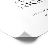 Wildflower Boho Vrijgezellenfeest Datum Nacht Jar  Poster (Hoek)