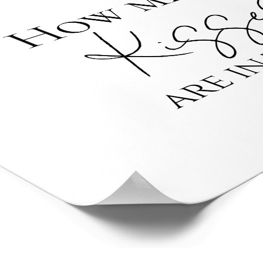 Wildflower Boho Vrijgezellenfeest hoeveel kussen t Poster (Hoek)