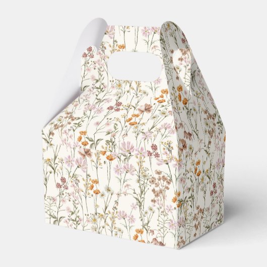 Wildflower Boho Vrijgezellenfeest in Bloom Garden Bedankdoosjes (Achterkant)