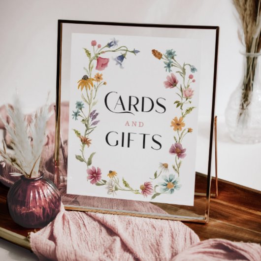 Wildflower Boho Vrijgezellenfeest Kaarten Cadeaubo Poster