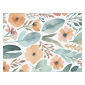 Wildflower Boho Waterverf Pastel Floral Decor Tafelkleed (Voorkant (Horizontaal))