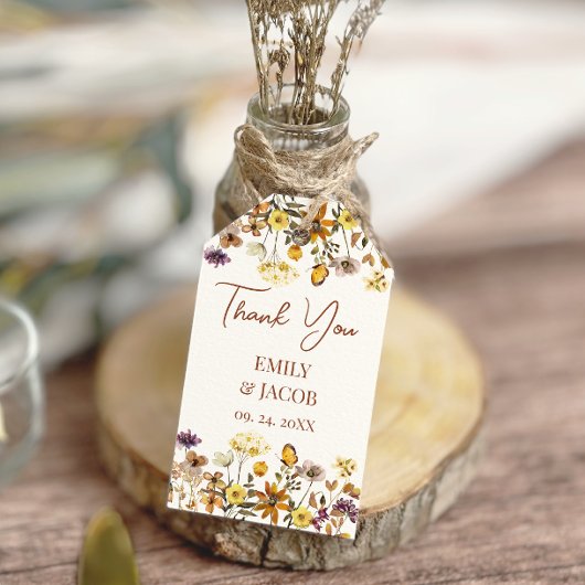 Wildflower Boho Wedding Cadeaulabel