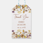 Wildflower Boho Wedding Cadeaulabel (Achterkant)