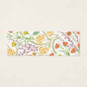 Wildflower Boho Wedding Gift Registry QR-code Mini Visitekaartjes (Achterkant)