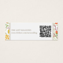 Wildflower Boho Wedding Gift Registry QR-code