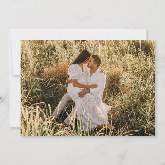 Wildflower Boho Wedding Photo  Save The Date (Achterkant)