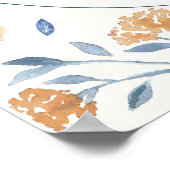 Wildflower Boho Welkomstbord Baby shower Poster (Hoek)