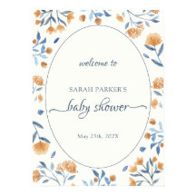 Wildflower Boho Welkomstbord Baby shower