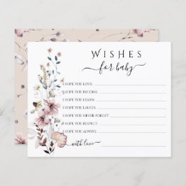 Wildflower boho Wensen voor Baby Game