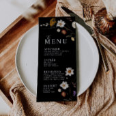 Wildflower Boho Zwarte Menu