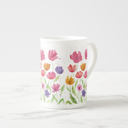 Wildflower Bone China Mok (Voorkant rechts)