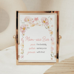 Wildflower Boog Baby in Bloom Moeder Osa Bar Poster
