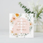 Wildflower boog bevestiging uitnodiging (Staand voorkant)