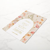 Wildflower boog bruiloft uitnodiging Folie uitnodi (Gedraaid)