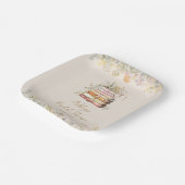 Wildflower Book Theme Vrijgezellenfeest Papieren Bordje (Gebogen)