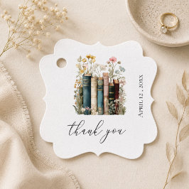 Wildflower Books Bruiloftsfeest Bedankt Cadeaubijs Bedankjes Labels