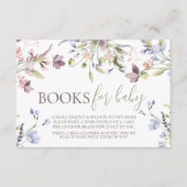 Wildflower Books for Baby Card Informatiekaartje (Voorkant)