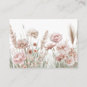 Wildflower Books for Baby Request Card Informatiekaartje (Achterkant)