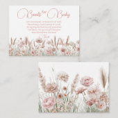 Wildflower Books for Baby Request Card Informatiekaartje (Voorkant / Achterkant)