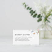 Wildflower Border Display Douche Informatiekaartje (Staand voorkant)